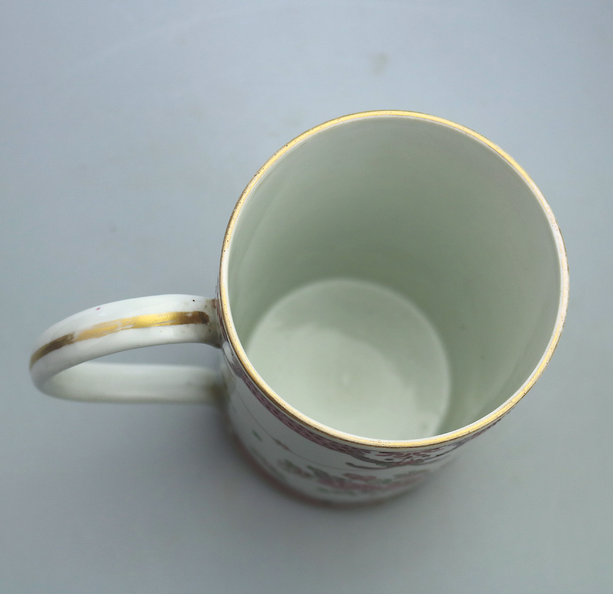An antique French Samson of Paris porcelain Chinese Famille Rose Tankard C.19thC
