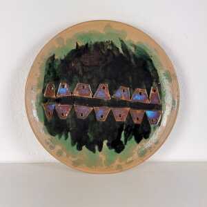 Sculptural Ceramic Centerpiece by Cosimo Budetta for Fornace degli Angeli, 1970s