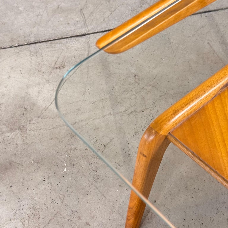 Sculptural Walnut Coffee Table by Gio Ponti for Domus Nova, Italy, 1950s