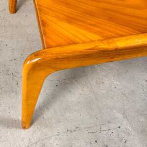 Sculptural Walnut Coffee Table by Gio Ponti for Domus Nova, Italy, 1950s