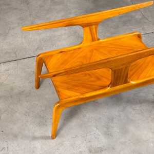 Sculptural Walnut Coffee Table by Gio Ponti for Domus Nova, Italy, 1950s