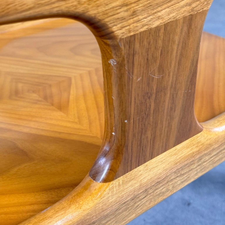 Sculptural Walnut Coffee Table by Gio Ponti for Domus Nova, Italy, 1950s