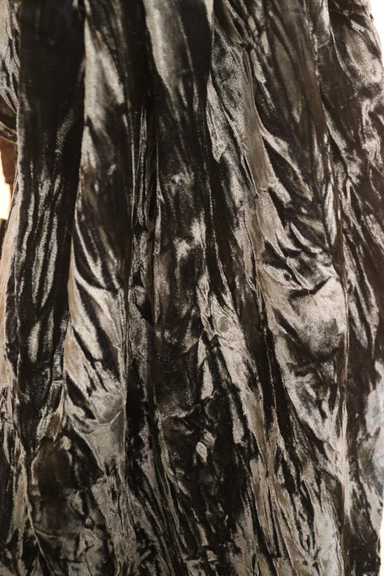 Sea GreenSilk Velvet Shawl