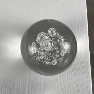 Set of 3 Signed Alfredo Barbini Glass Ornaments for Barbini Murano, Italy, 1980s