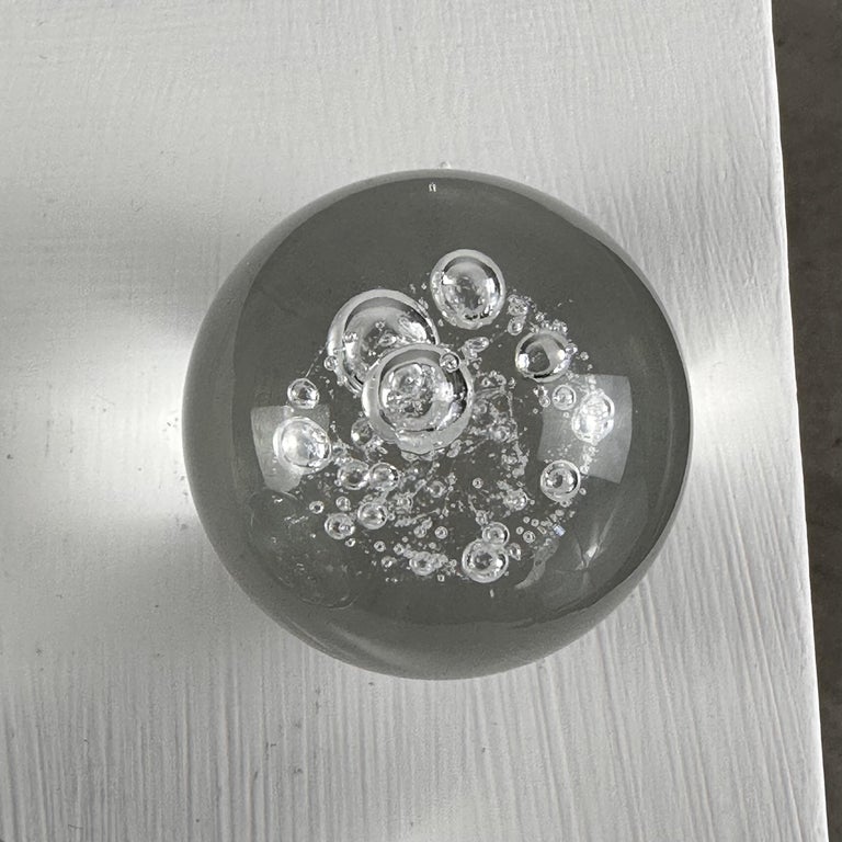 Set of 3 Signed Alfredo Barbini Glass Ornaments for Barbini Murano, Italy, 1980s