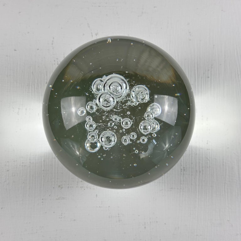 Set of 3 Signed Alfredo Barbini Glass Ornaments for Barbini Murano, Italy, 1980s
