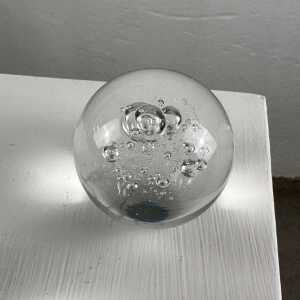 Set of 3 Signed Alfredo Barbini Glass Ornaments for Barbini Murano, Italy, 1980s