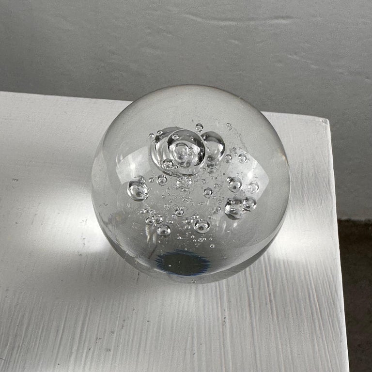 Set of 3 Signed Alfredo Barbini Glass Ornaments for Barbini Murano, Italy, 1980s