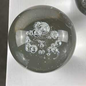 Set of 3 Signed Alfredo Barbini Glass Ornaments for Barbini Murano, Italy, 1980s