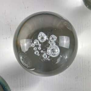 Set of 3 Signed Alfredo Barbini Glass Ornaments for Barbini Murano, Italy, 1980s