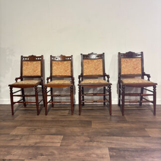 Set of 4 Edwardian Mahogany Dining Chairs. Early 1900s