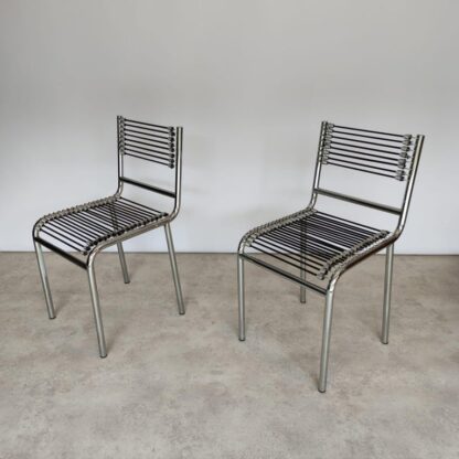 Set of Four René Herbst "Sandows" Bauhaus Chairs, 1920s