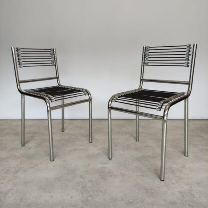 Set of Four René Herbst "Sandows" Bauhaus Chairs, 1920s
