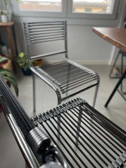 Set of Four René Herbst "Sandows" Bauhaus Chairs, 1920s