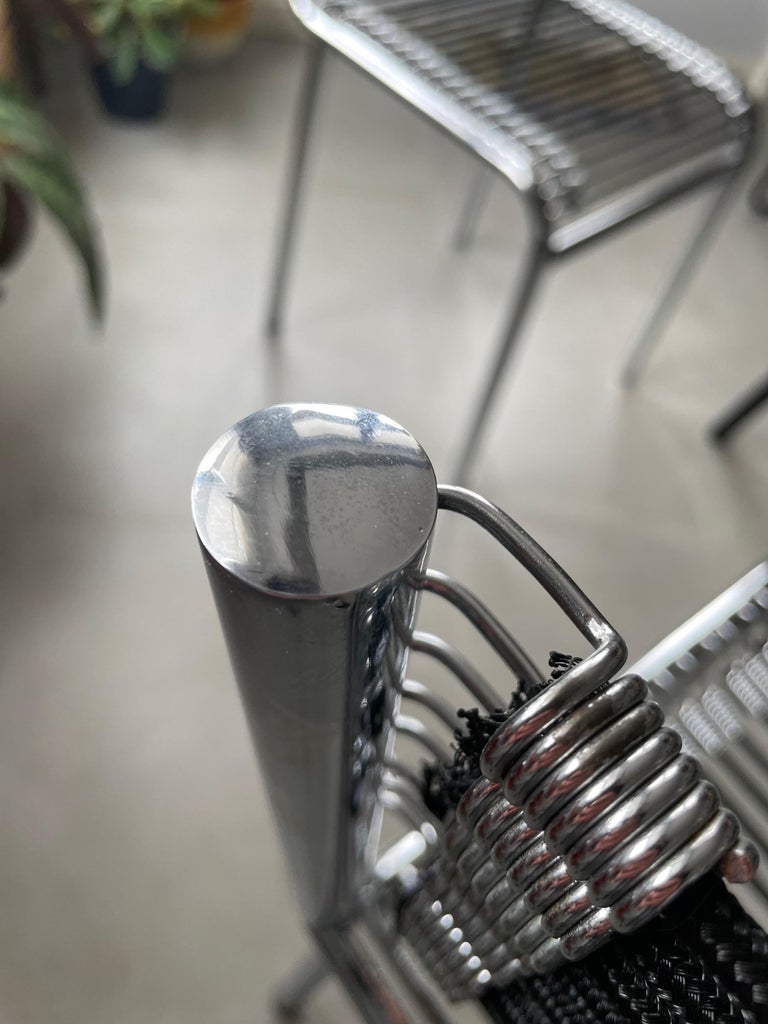 Set of Four René Herbst "Sandows" Bauhaus Chairs, 1920s