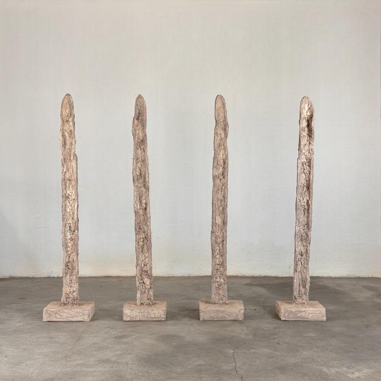 Set of Four Totem Sculptures by Aldo Guarnieri, Italy 1960s