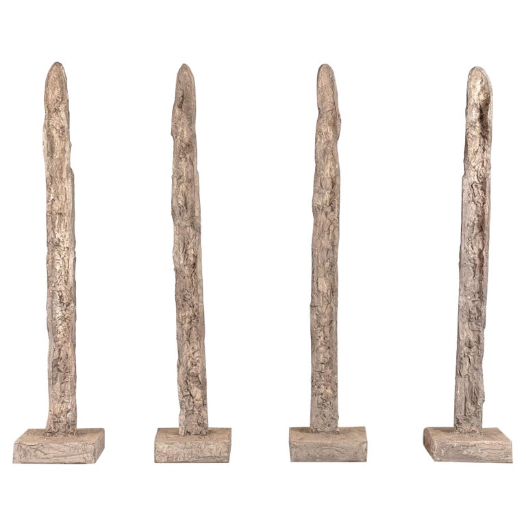 Set of Four Totem Sculptures by Aldo Guarnieri, Italy 1960s