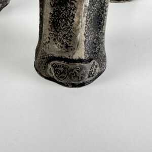 Set of Three Pewter Vases by MA CR, Made in Italy, 1970s