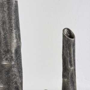 Set of Three Pewter Vases by MA CR, Made in Italy, 1970s