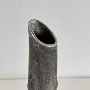 Set of Three Pewter Vases by MA CR, Made in Italy, 1970s