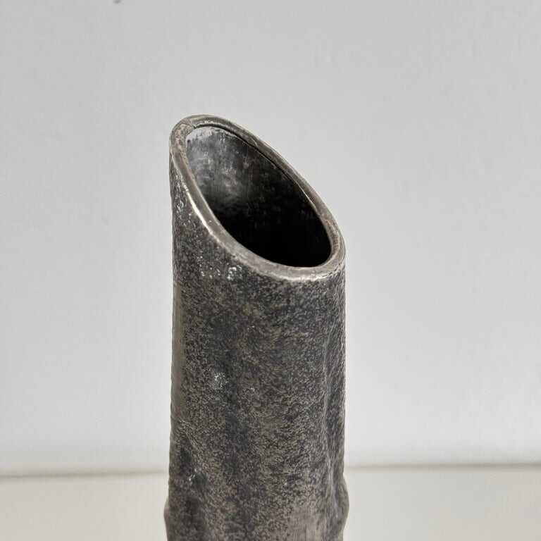 Set of Three Pewter Vases by MA CR, Made in Italy, 1970s