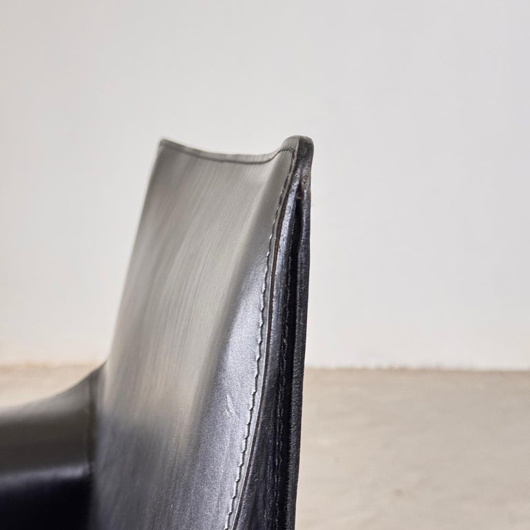 Set of Two Cab 414 Lounge Chairs by Mario Bellini for Cassina, 1978