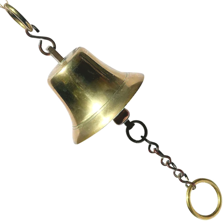 A vintage mid-century Maritime solid brass Ships Bell - very loud ring C.1960's