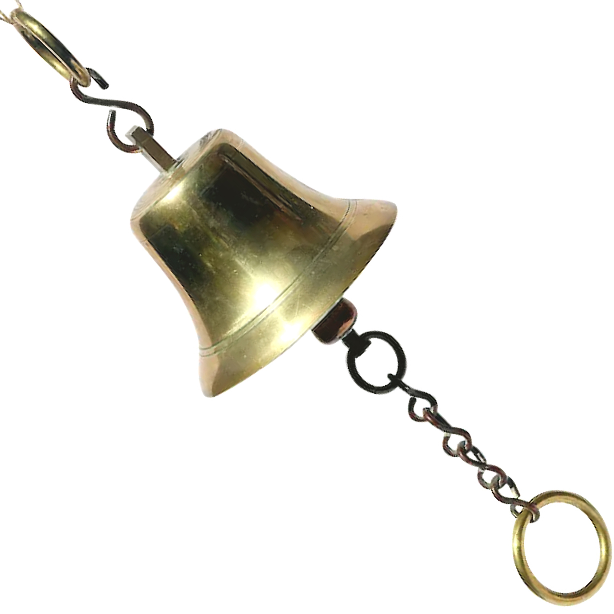 A vintage mid-century Maritime solid brass Ships Bell - very loud ring C.1960's