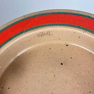 Signed Dante Baldelli Ceramic Ashtray from the 1970s