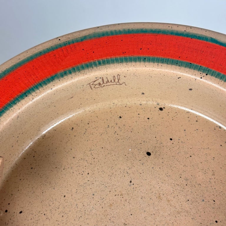 Signed Dante Baldelli Ceramic Ashtray from the 1970s