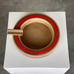 Signed Dante Baldelli Ceramic Ashtray from the 1970s