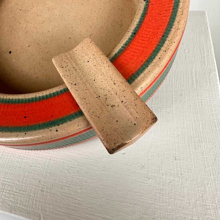 Signed Dante Baldelli Ceramic Ashtray from the 1970s