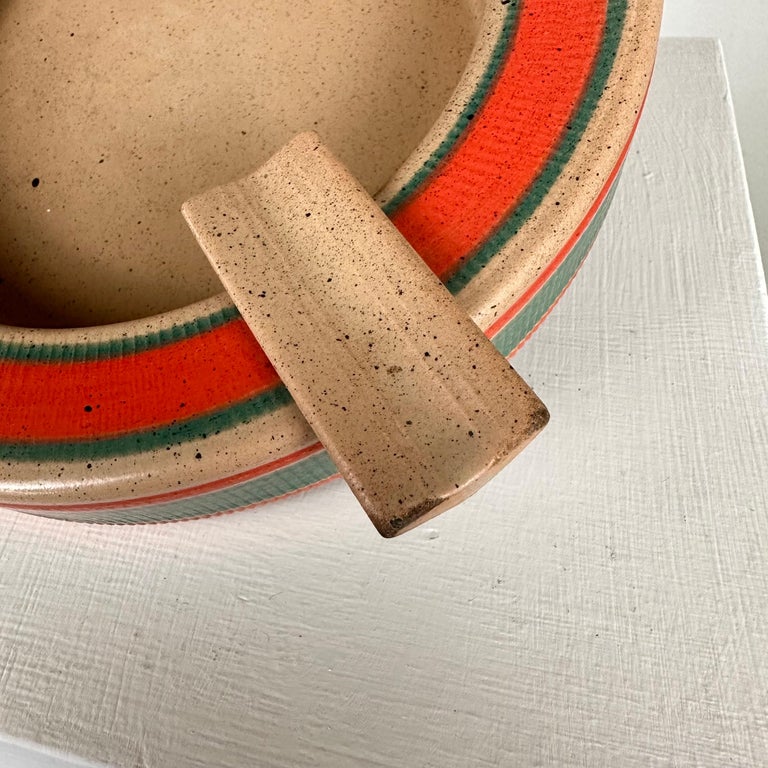 Signed Dante Baldelli Ceramic Ashtray from the 1970s