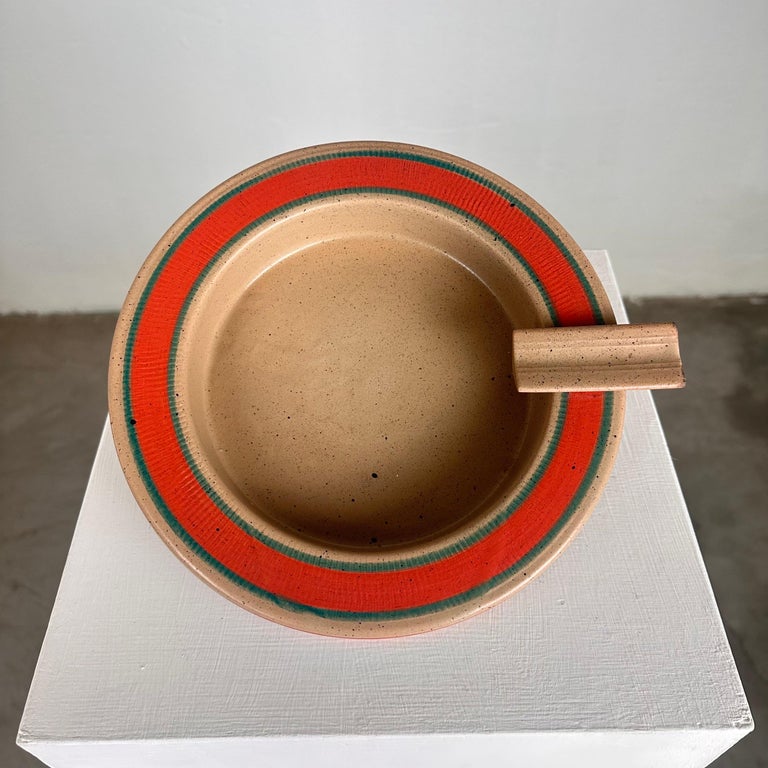 Signed Dante Baldelli Ceramic Ashtray from the 1970s
