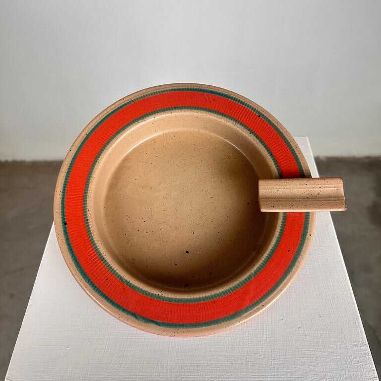 Signed Dante Baldelli Ceramic Ashtray from the 1970s