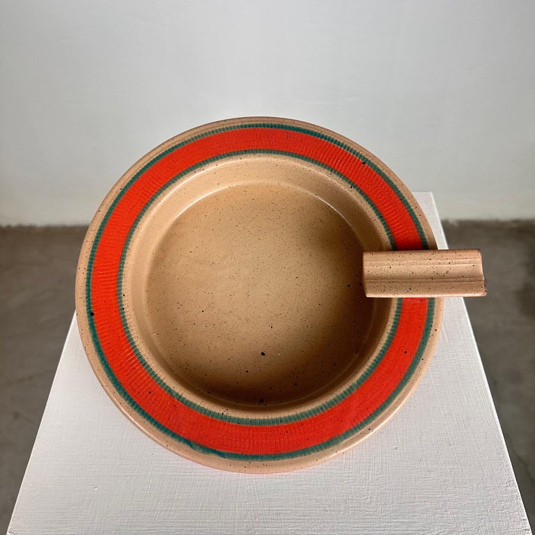 Signed Dante Baldelli Ceramic Ashtray from the 1970s