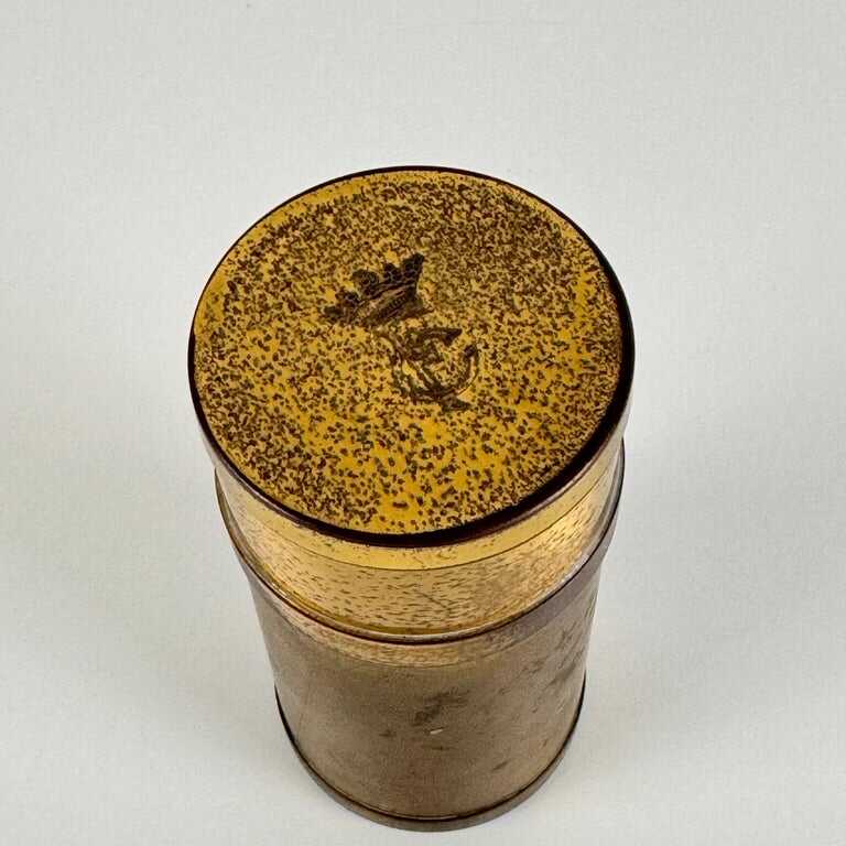 Small Decorative Round Brass Box by Gabriella Crespi, 1960s, Signed