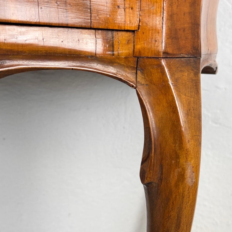 Small Venetian Style Louis XV Walnut Sideboard with Drawer, Venice, 1950s