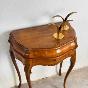 Small Venetian Style Louis XV Walnut Sideboard with Drawer, Venice, 1950s