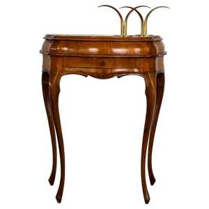 Small Venetian Style Louis XV Walnut Sideboard with Drawer, Venice, 1950s