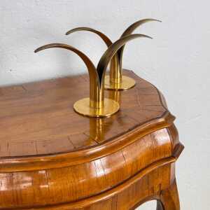 Small Venetian Style Louis XV Walnut Sideboard with Drawer, Venice, 1950s