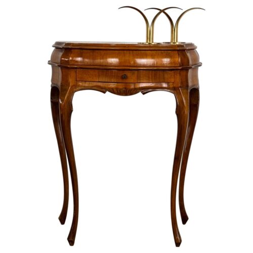 Small Venetian Style Louis XV Walnut Sideboard with Drawer, Venice, 1950s