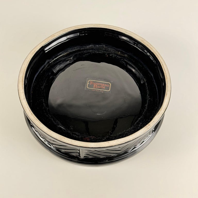Sophisticated Ceramic Catchall/Centrepiece by Tommaso Barbi, Rome, 1970s