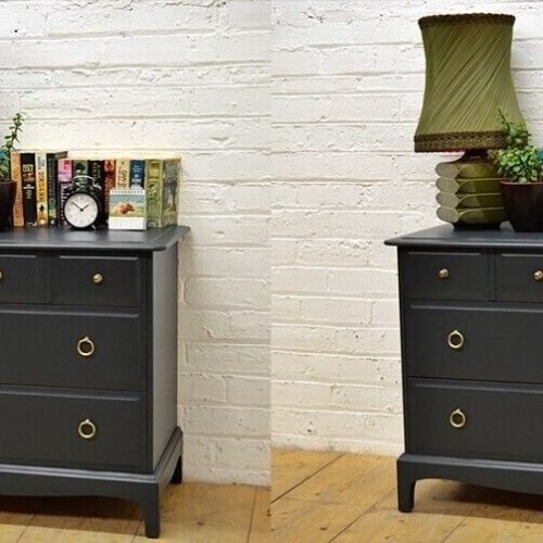 Stag chest of drawers Minstrel set of 2 Custom painted to any colour DELIVERY