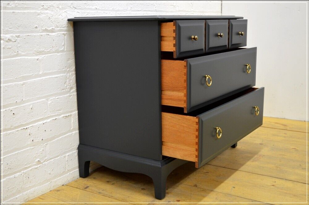 Stag chest of drawers Minstrel set of 2 Custom painted to any colour DELIVERY