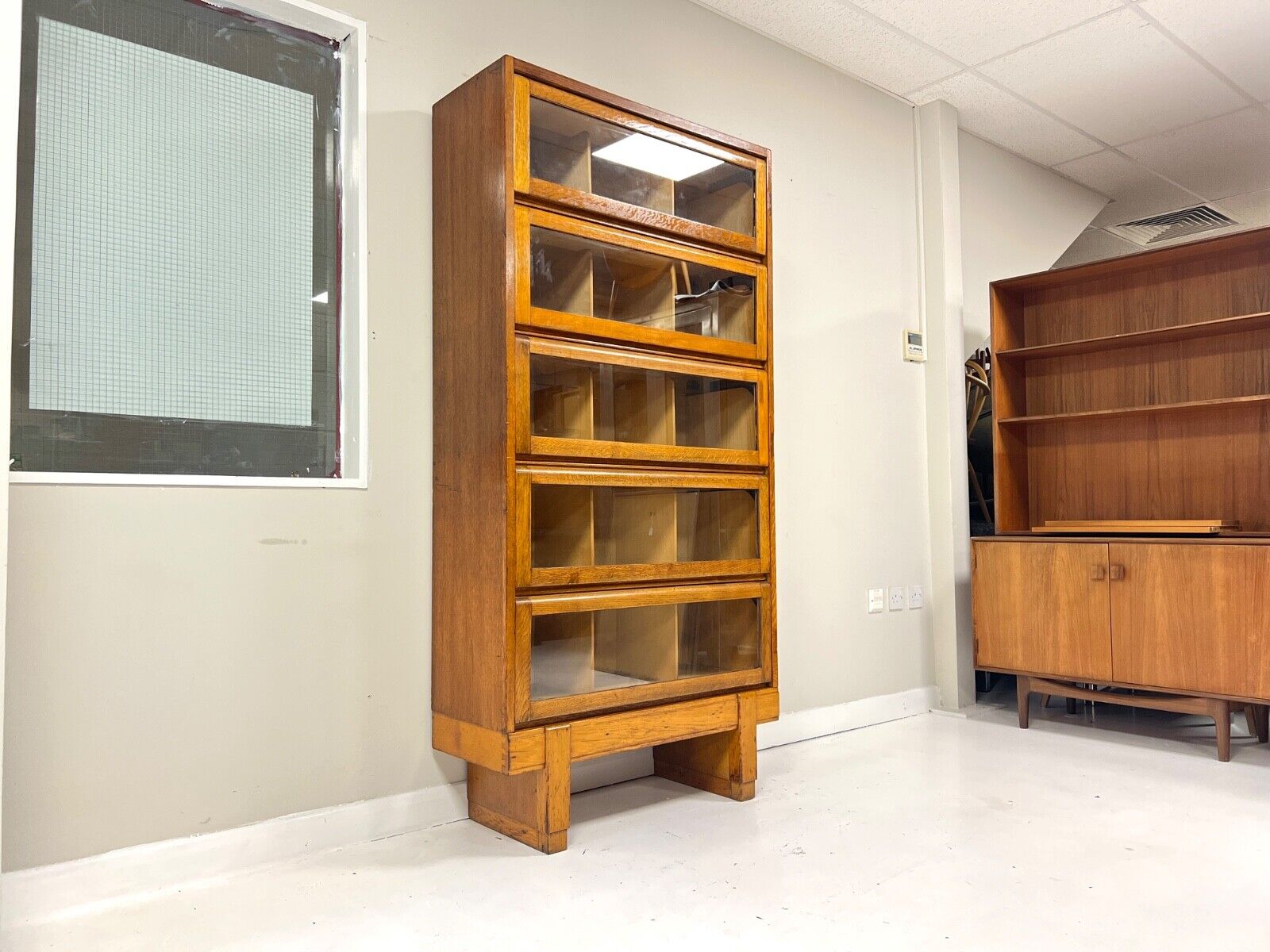 Staverton, Vintage Oak Haberdashery Style Bookcase