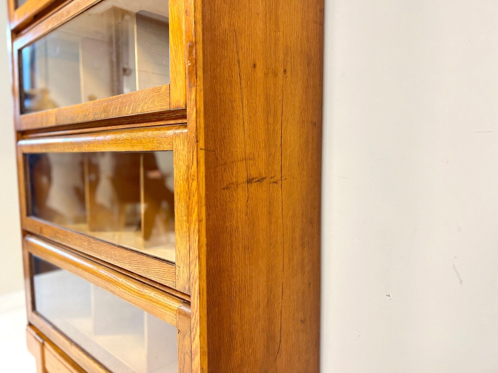 Staverton, Vintage Oak Haberdashery Style Bookcase
