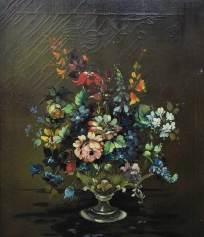 Still Life Oil On Canvas Painting Early 20th Century Signed Bettina 60 x 50 cm