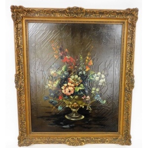 Still Life Oil On Canvas Painting Early 20th Century Signed Bettina 60 x 50 cm