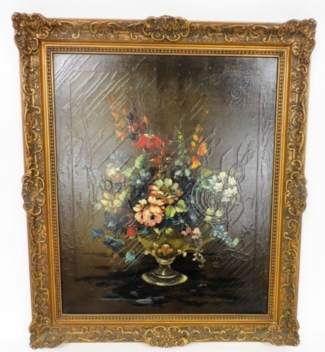 Still Life Oil On Canvas Painting Early 20th Century Signed Bettina 60 x 50 cm